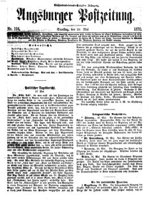 Augsburger Postzeitung Samstag 28. Mai 1870