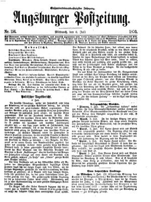 Augsburger Postzeitung Mittwoch 6. Juli 1870