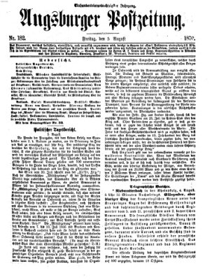 Augsburger Postzeitung Freitag 5. August 1870