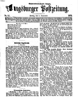 Augsburger Postzeitung Freitag 9. September 1870