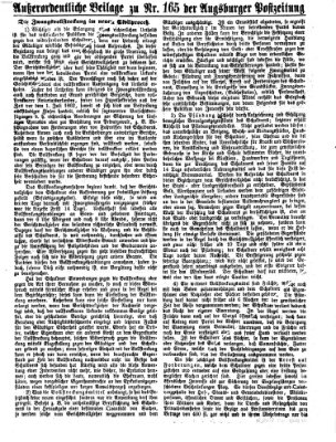 Augsburger Postzeitung Samstag 16. Juli 1870