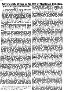 Augsburger Postzeitung Donnerstag 25. August 1870