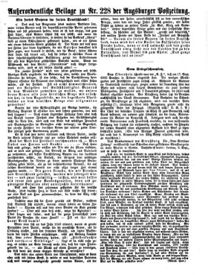 Augsburger Postzeitung Mittwoch 21. September 1870