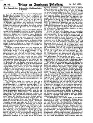 Augsburger Postzeitung. Beilage zur Augsburger Postzeitung (Augsburger Postzeitung) Dienstag 26. Juli 1870