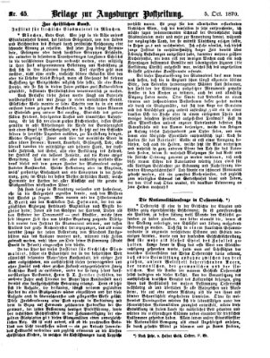 Augsburger Postzeitung. Beilage zur Augsburger Postzeitung (Augsburger Postzeitung) Mittwoch 5. Oktober 1870