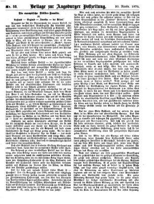 Augsburger Postzeitung. Beilage zur Augsburger Postzeitung (Augsburger Postzeitung) Mittwoch 30. November 1870