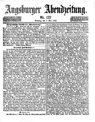 Augsburger Abendzeitung Sonntag 3. Mai 1868