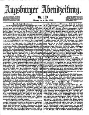 Augsburger Abendzeitung Montag 4. Mai 1868