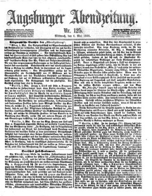 Augsburger Abendzeitung Mittwoch 6. Mai 1868