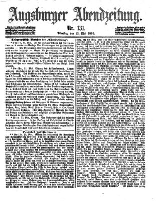 Augsburger Abendzeitung Dienstag 12. Mai 1868