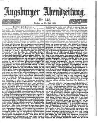 Augsburger Abendzeitung Freitag 29. Mai 1868