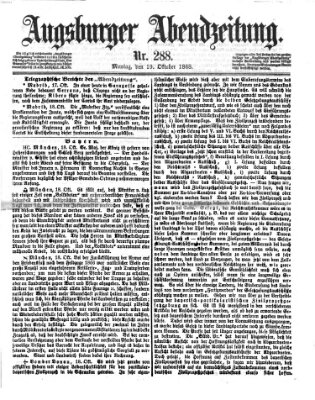 Augsburger Abendzeitung Montag 19. Oktober 1868
