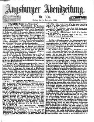 Augsburger Abendzeitung Freitag 5. November 1869