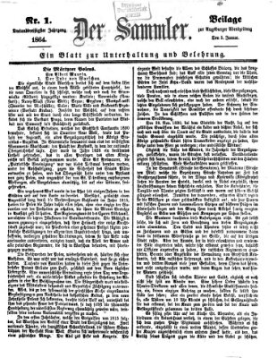 Der Sammler (Augsburger Abendzeitung) Dienstag 5. Januar 1864