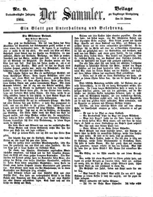 Der Sammler (Augsburger Abendzeitung) Samstag 23. Januar 1864