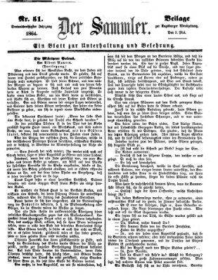 Der Sammler (Augsburger Abendzeitung) Dienstag 3. Mai 1864