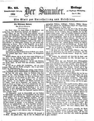 Der Sammler (Augsburger Abendzeitung) Dienstag 31. Mai 1864