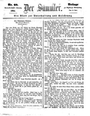 Der Sammler (Augsburger Abendzeitung) Dienstag 14. Juni 1864