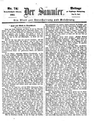 Der Sammler (Augsburger Abendzeitung) Samstag 25. Juni 1864