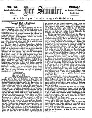 Der Sammler (Augsburger Abendzeitung) Dienstag 28. Juni 1864