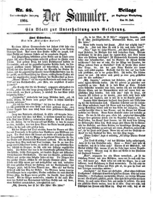 Der Sammler (Augsburger Abendzeitung) Donnerstag 28. Juli 1864