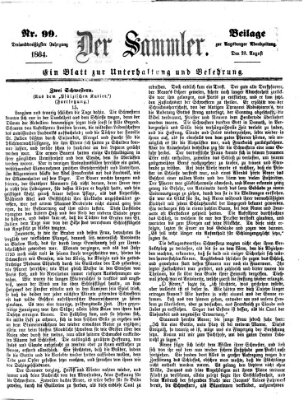 Der Sammler (Augsburger Abendzeitung) Dienstag 23. August 1864