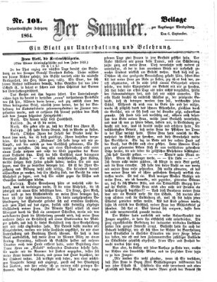 Der Sammler (Augsburger Abendzeitung) Dienstag 6. September 1864
