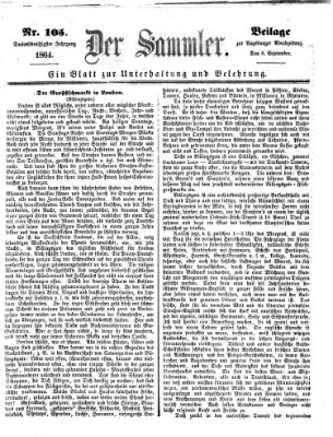 Der Sammler (Augsburger Abendzeitung) Donnerstag 8. September 1864