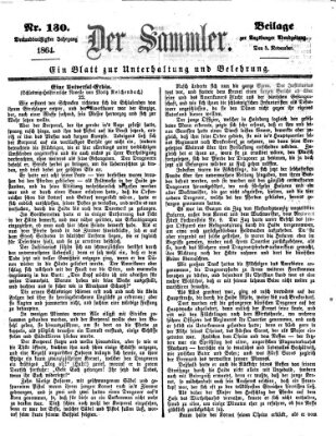 Der Sammler (Augsburger Abendzeitung) Samstag 5. November 1864