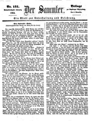 Der Sammler (Augsburger Abendzeitung) Mittwoch 9. November 1864