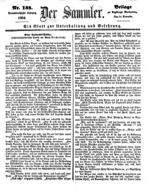 Der Sammler (Augsburger Abendzeitung) Donnerstag 24. November 1864