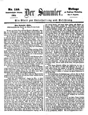 Der Sammler (Augsburger Abendzeitung) Samstag 17. Dezember 1864