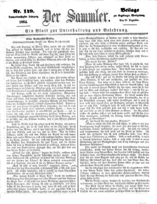 Der Sammler (Augsburger Abendzeitung) Dienstag 20. Dezember 1864