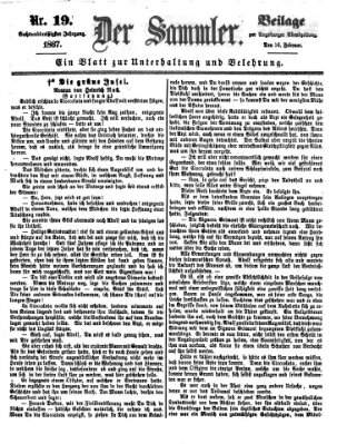 Der Sammler (Augsburger Abendzeitung) Samstag 16. Februar 1867