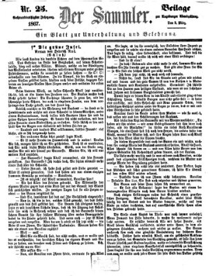 Der Sammler (Augsburger Abendzeitung) Samstag 2. März 1867