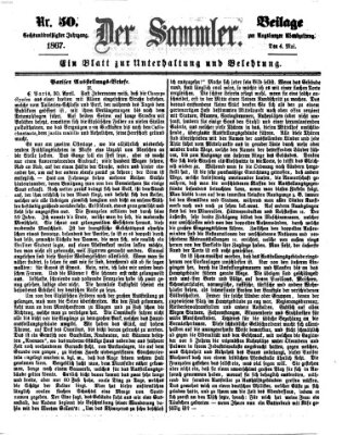 Der Sammler (Augsburger Abendzeitung) Samstag 4. Mai 1867