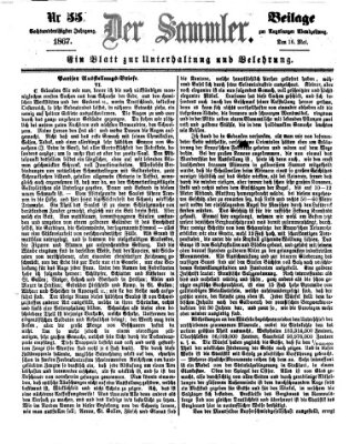 Der Sammler (Augsburger Abendzeitung) Donnerstag 16. Mai 1867