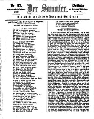 Der Sammler (Augsburger Abendzeitung) Dienstag 21. Mai 1867