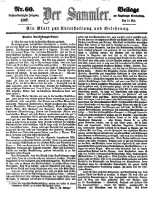 Der Sammler (Augsburger Abendzeitung) Dienstag 28. Mai 1867