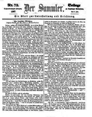 Der Sammler (Augsburger Abendzeitung) Dienstag 2. Juli 1867