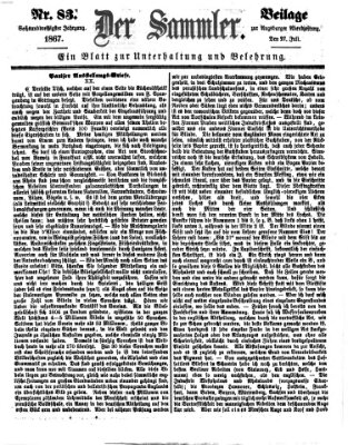 Der Sammler (Augsburger Abendzeitung) Samstag 27. Juli 1867