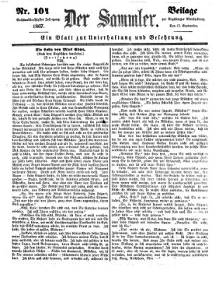 Der Sammler (Augsburger Abendzeitung) Dienstag 17. September 1867