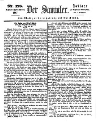 Der Sammler (Augsburger Abendzeitung) Donnerstag 14. November 1867