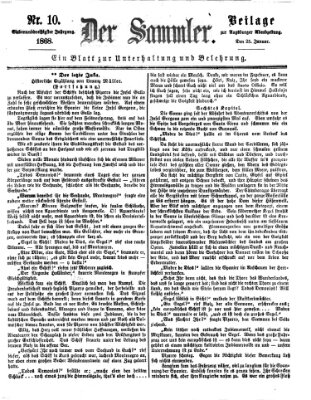 Der Sammler (Augsburger Abendzeitung) Samstag 25. Januar 1868