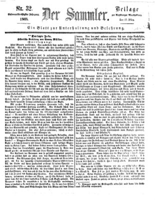 Der Sammler (Augsburger Abendzeitung) Dienstag 17. März 1868