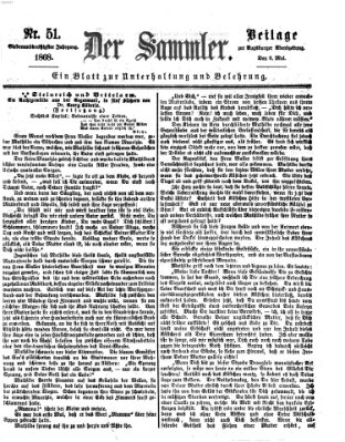 Der Sammler (Augsburger Abendzeitung) Samstag 9. Mai 1868