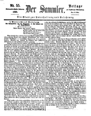 Der Sammler (Augsburger Abendzeitung) Dienstag 19. Mai 1868