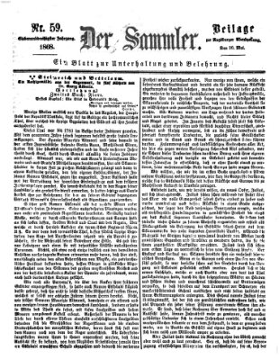 Der Sammler (Augsburger Abendzeitung) Samstag 30. Mai 1868