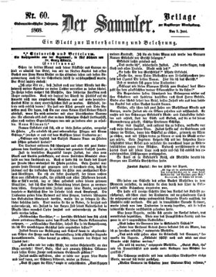 Der Sammler (Augsburger Abendzeitung) Mittwoch 3. Juni 1868