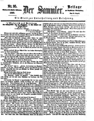 Der Sammler (Augsburger Abendzeitung) Samstag 29. August 1868